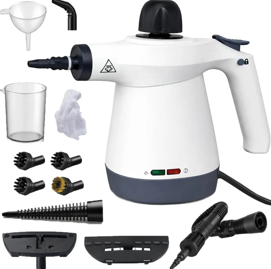 Steam Cleaner with the full set of included attachments